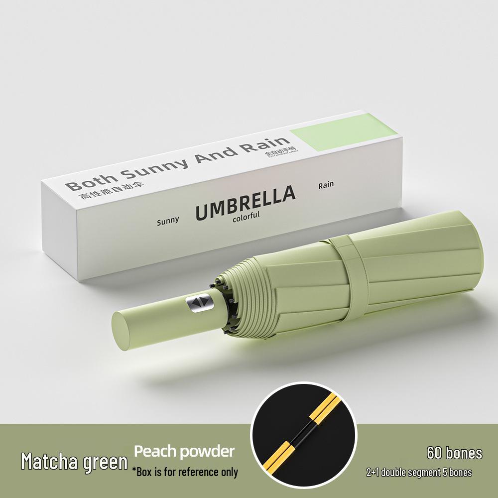 Роскошный полностью автоматический складной зонт для женщин и мужчин — солнцезащитный, защитный и рекламный зонт для бизнеса.