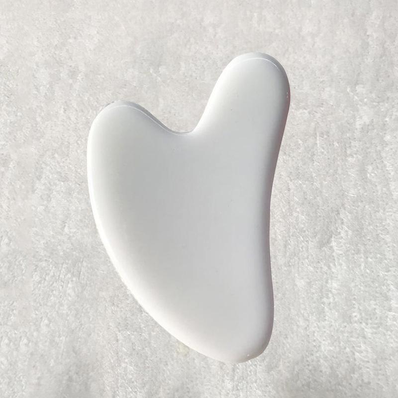 Resin Heart-Shaped Scrapping Piece Massage Back Neck Waist Scrapping Piece Beauty Salon Whole Body Scrapping Spa Tools