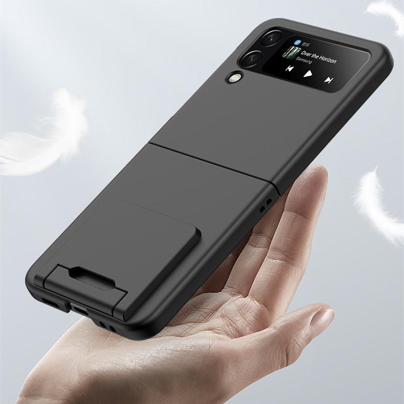Для Samsung Z Flip 4 5g антидетонационный жесткий чехол для ПК для Samsung Galaxy Z Flip 4 Flip4 Zflip4 подставка-держатель модные аксессуары