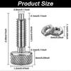 2 Pcs Hand Retractable Spring Plunger Stainless Steel Lock Out M6 Type Quick Release Pins For Rolling Toolbox Packout - Pengj