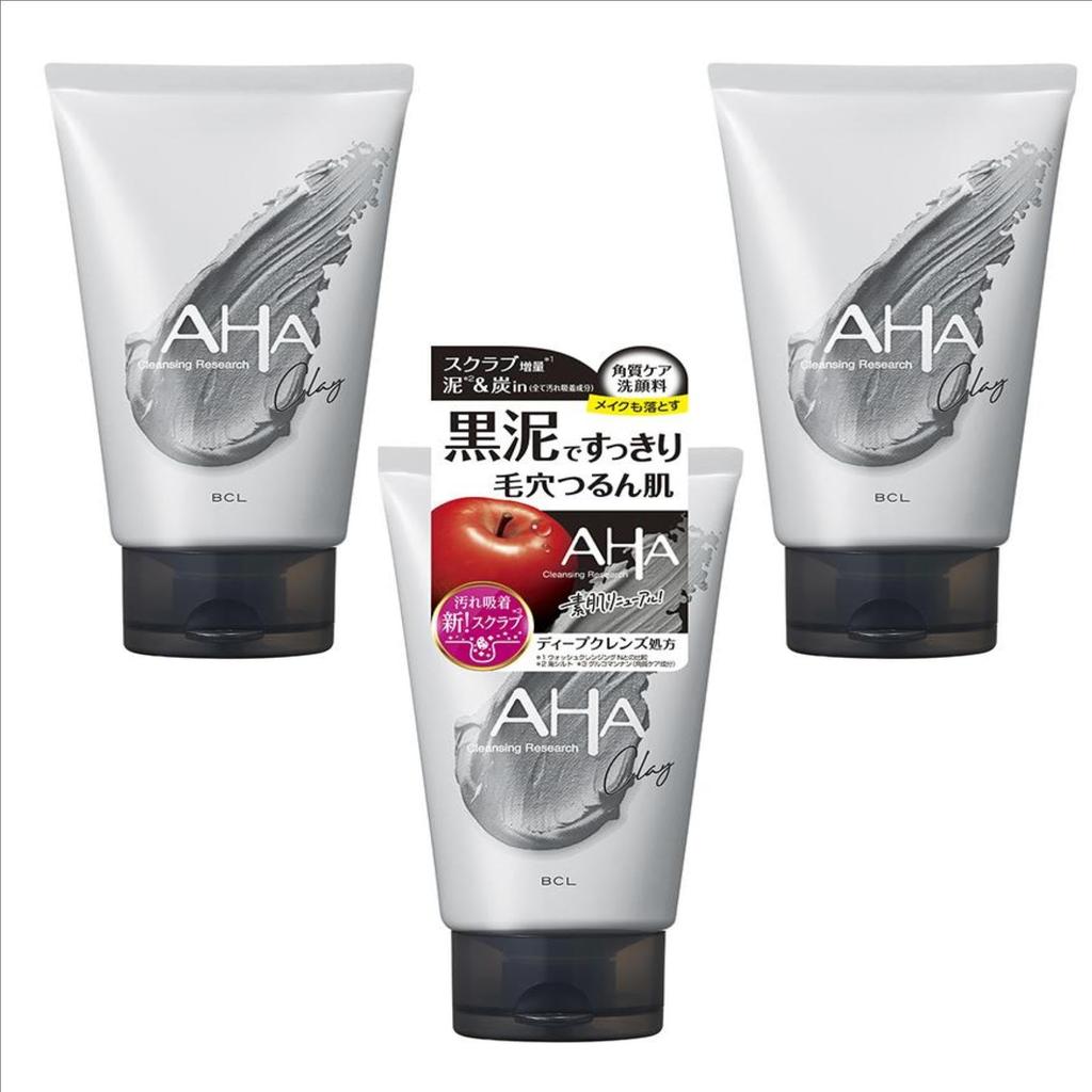 Set of 3 AHA Cleansing Research Wash Cleansing Black 120g (Bulk Purchase)