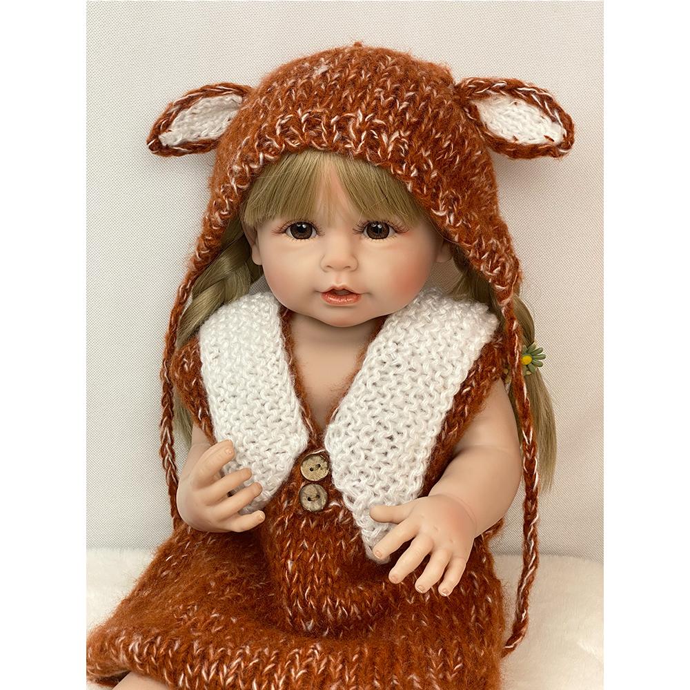 55 см 22 дюйма куклы реборн реалистичные полностью силиконовые детские Bebe кукла для новорожденных девочек принцесса игрушка для малышей в подарок