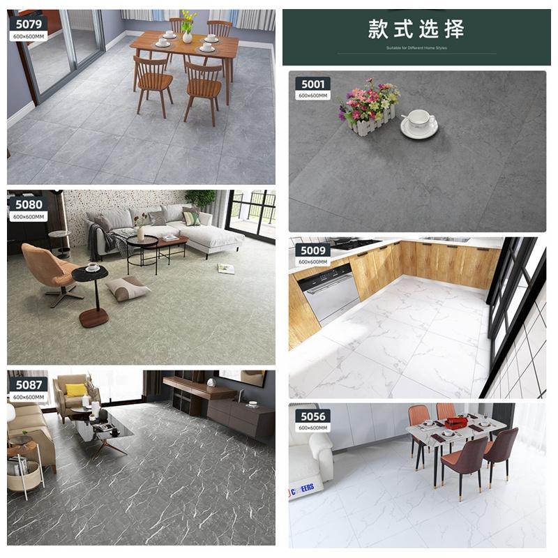 10/20pcs 60*60cm PVC Marble Self-adhesive Wearproof Floor Sticker Waterproof Bathroom Decor Hom Home Decor