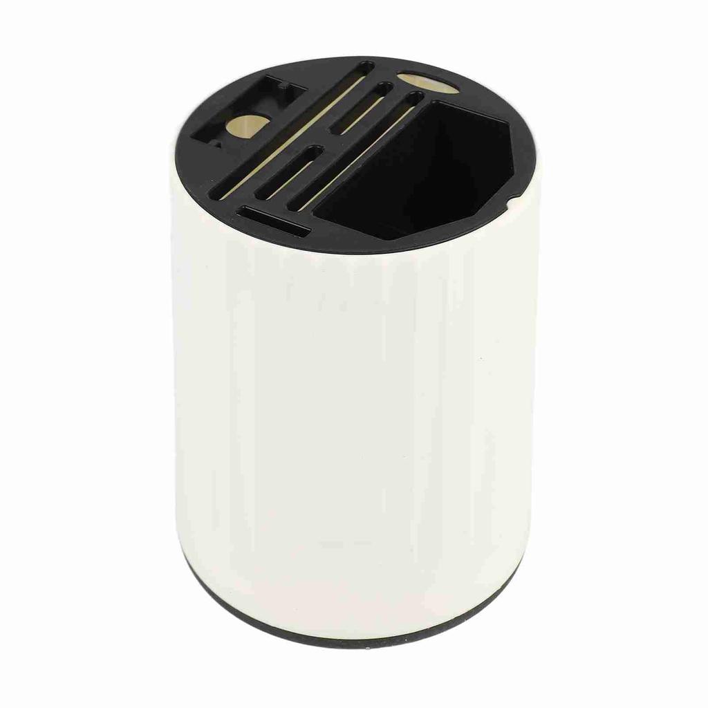 Cylinder Kitchen Cutter Holder 360 Degree Rotation Multiple Slot Knife Block Holder for Knives