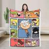 LLoud Houses Family Cartoon Flannel Throw Blanket for Couch Sofa Bed  Softized Quality Picnic Blanket