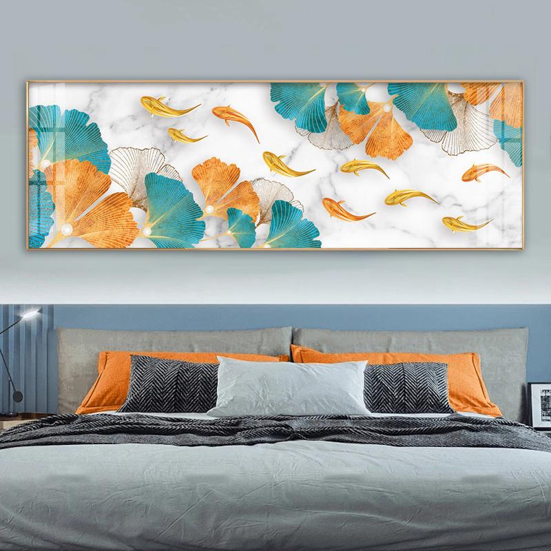 Картина с листьями гинкго, печать на холсте, плакаты на скандинавскую тему, настенные художественные фотографии для гостиной, современное абстрактное украшение для дома без рамки