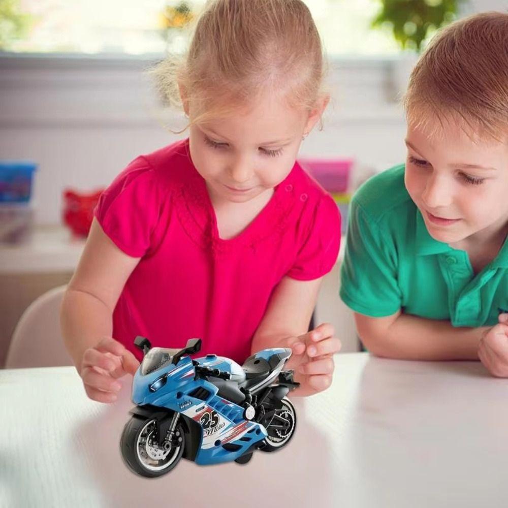 Lights Motorcycle Racing Toy Racing Car Model Mini Motorcycles Music Toy Children