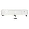 TV Cabinet MDF Media Console Entertainment Center with Legs Functional Media Console TV Media Stand