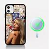 Чехол для телефона Singer S-Sabrina C-Carpenter Магнитный беспроводной чехол Magesafe для iPhone 16 11 12 13 14 15 Pro Max Plus Mini