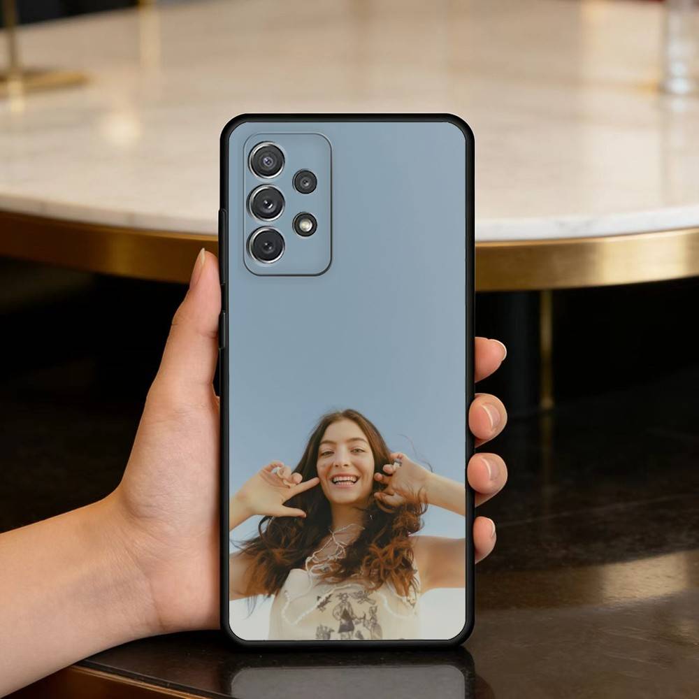 V-Virgin Singer L-Lorde Мягкий Силиконовый Черный Чехол для Телефона Для Samsung Galaxy A73,A72,A71,A70,A53,A52,A51