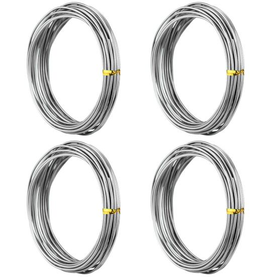 4 рулона 10 м проволока для бонсай анодированный алюминий гибкие цветные самодельные садовые растения