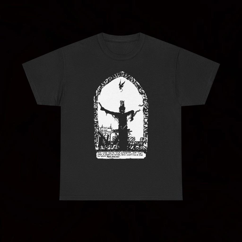 Amebix No Sanctuary T-Shirt Crust Punk Hardcore Vintage Antisect Axegrinder Hellbastard Disfear Concrete Sox Dishammer Tragedy Disorder Doom
