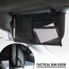 Tactical MOLLE Vehicle Visor Panel EDC Tool Pouch CD File Storage Bag Truck Car Sun Visor Organizer Auto Gear Accessories Holder