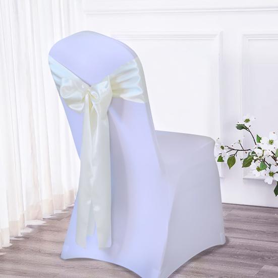 Элегантный галстук-бабочка на спинку стула, дышащая искусственная шелковая лента с пятнами для свадебного банкета, ленты для стула, товары для вечеринок