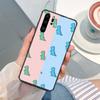 Cartoon Cute Aesthetic Dinosaur Phone Case For Huawei P9 P10 P20 P30 Pro P SMART 2020 2019 P40 Lite Mobile Fundas Cover