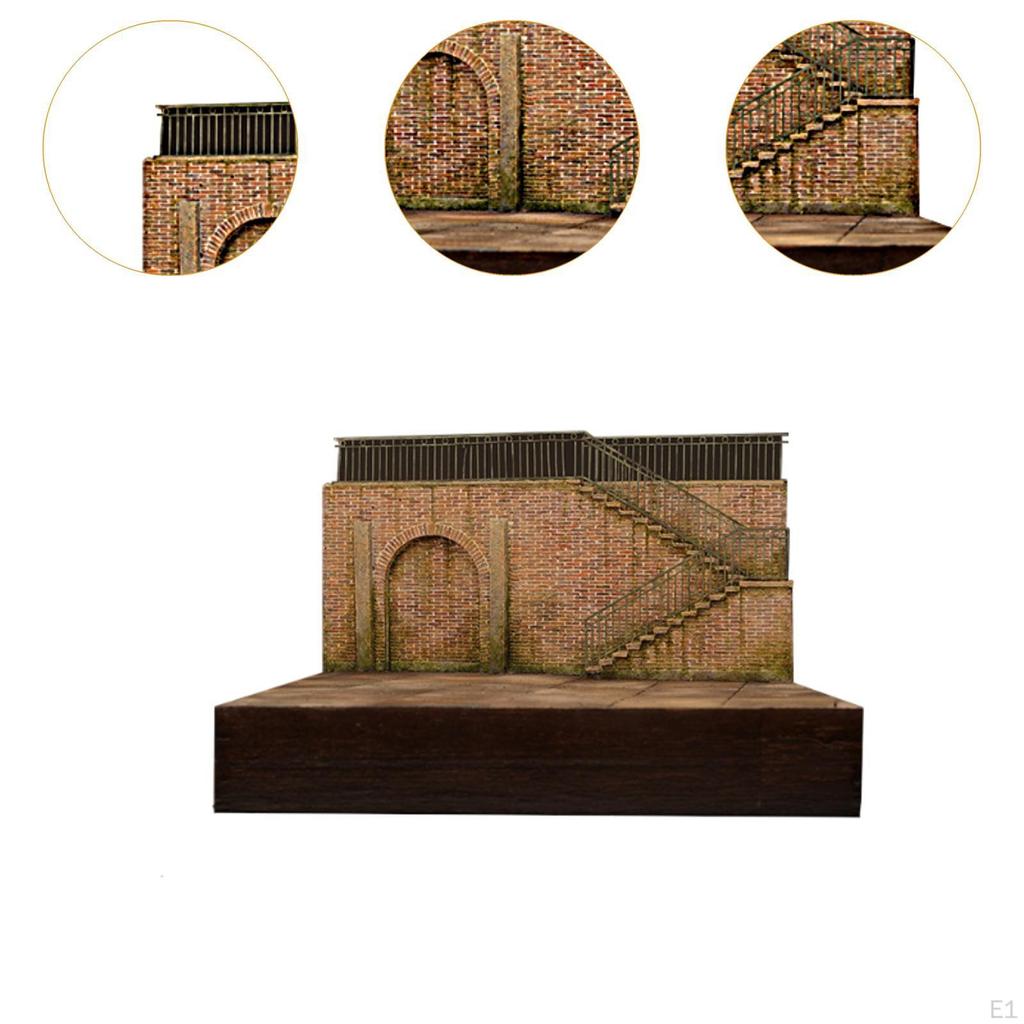 1/35 Building Model Kit Архитектура DIY Сцена Незаконченная 1:Мастер-класс по диораме 35 масштаба на открытом воздухе