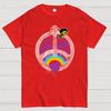 Peace Love and Woodstock Cotton Summer Casual Cool Loose T-Shirt