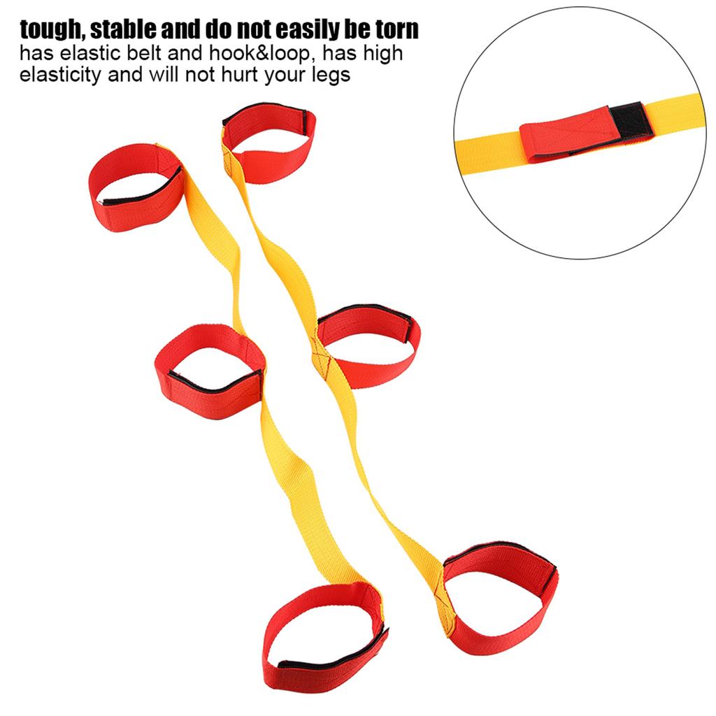 2PCS 3/5/8 Person Fastening Tape Outdoor Team Games Training Props(3 Person)