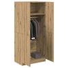 VidaXL Wardrobe Artisan Oak 80x52x180 Cm Engineered Wood, Closet, Clothes Storage, Fabric Wardrobe, 855883