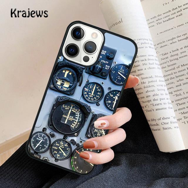 Авиация Самолет Прибор Мягкий Чехол Для Телефона Для iPhone 17 Air 16 15 14 Max Plus 11 12 13 Pro Max Чехол Для Телефона Fundas