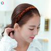 Non-slip Toothed Headband Pressure Hair Bangs Broken Hair Headband Simple Black Brown Face Hair Accessories for Women
