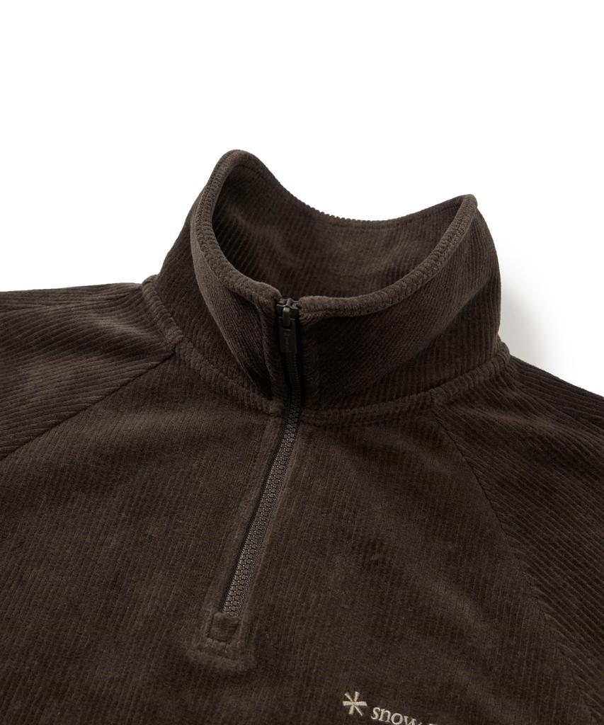 Свитшот Snow Peak из вельвета на молнии до середины, легкий, женский GS-S25WWFZT71, бежевый, средний, мужской женский