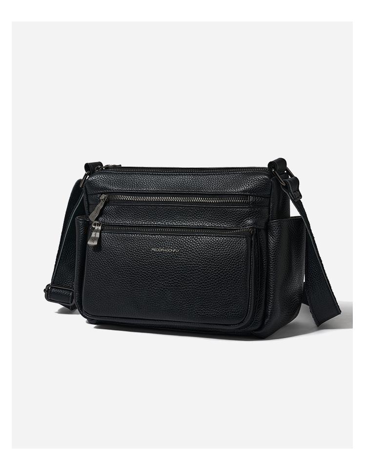 Women's Crossbody Bag, Large Capacity Single Shoulder Cowhide Multi Grid Layer Bag