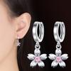 New Fashion Designer Crystal Stud Earring Sweet Statement Flower Eardrop For Women 'S Party Jewelry Girl 'S Trend Jewelry