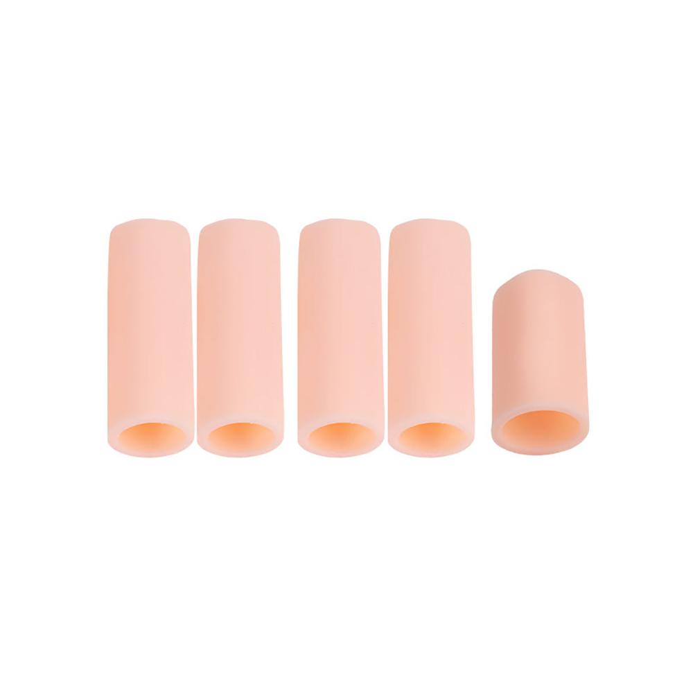 2\5 шт. Мягкие силиконовые гелевые тюбики для защиты пальцев ног, протектор для мизинцев, обезболивающий рукав, разделители пальцев ног, средство для ухода за ногами