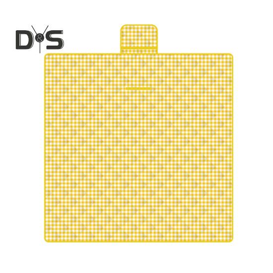 Плед для пикника с толстым хлопковым наполнителем, водонепроницаемый, легко моется, многоцелевой пляжный коврик, складной коврик для пикника с ручкой