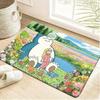 Ash Ketchum and Golem Ancient Temple Adventure Print Non-Slip Doormat Soft Floor Mat