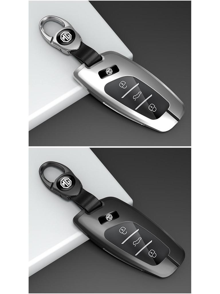 Key Case for 22 MG6 Models & 21 6Pro5 Models with Metal Shell & EZS Buckle - Fits MG Navigator, ZS, HS - Minimalist Style