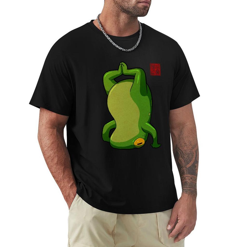 yoga frog headstand pose TShirt Comfortable Workout Short Sleeve Shirt