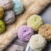 50g Weight Curled Teddy Yarn Plush Material Circle Yarn Hand-knitting Yarn For Scarf