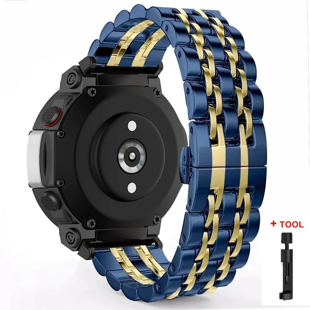 Для Amazfit T REX 3 Ремешок из нержавеющей стали Для Amazfit T Rex Pro/T-Rex Металлический браслет Ремешок для Amazfit T-Rex 2 amazfit tex Ремешки