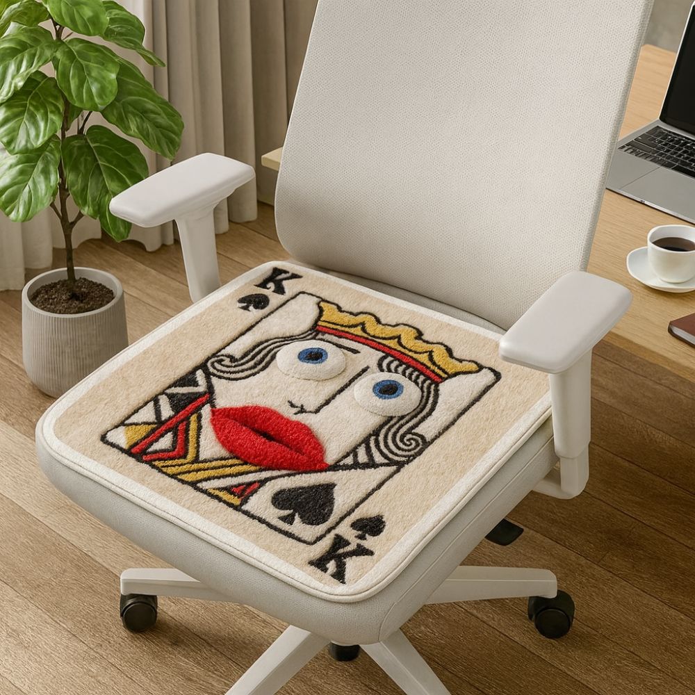 Anti-slip Abstract Cushion Soft Thick Warm Seat Cushion Universal Chair Cushion Dining Chair
