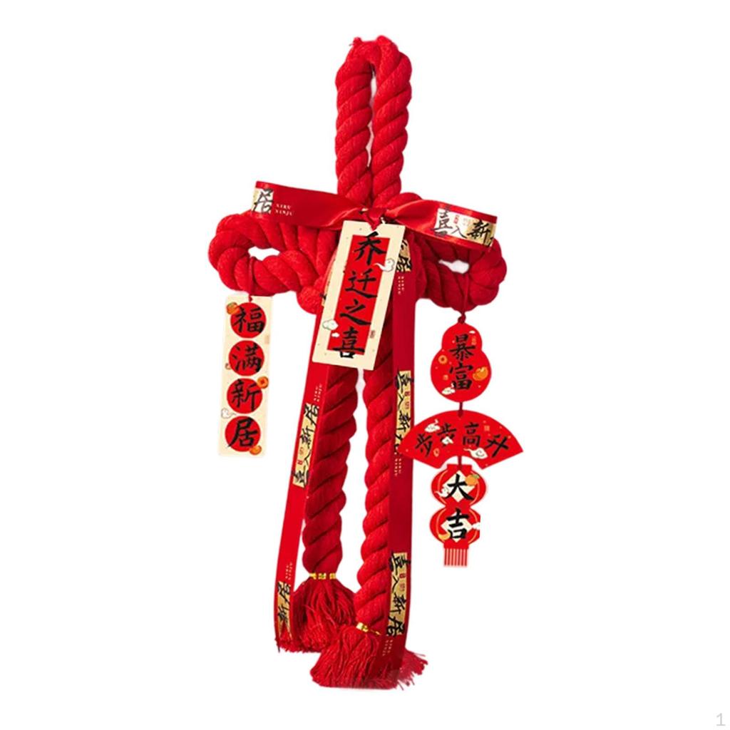 Подвеска «Китайский узел» Годовые украшения Украшение Красное подвесное украшение для