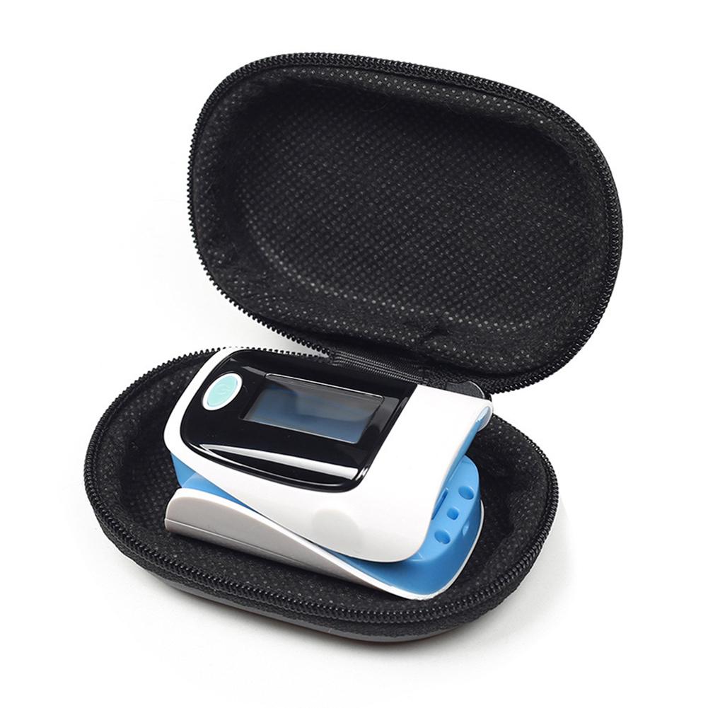 Oximeter Storage Box/Range,Portable Durable Oval Fingertip Pulse Oximeter Storage Box Protection Bag Pouch