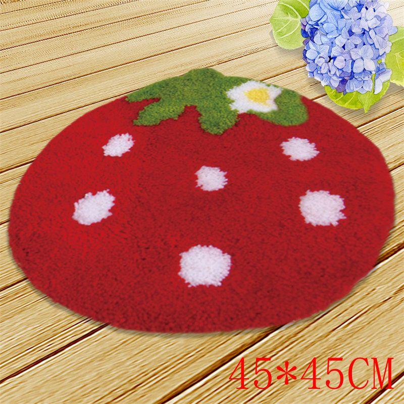 Cartoon Flower Embroidery Latch Hook Rug Kit Needlework Carpet Santa ClausAccessories Cross Stitch Latch Hook Cushion Carpet Diy