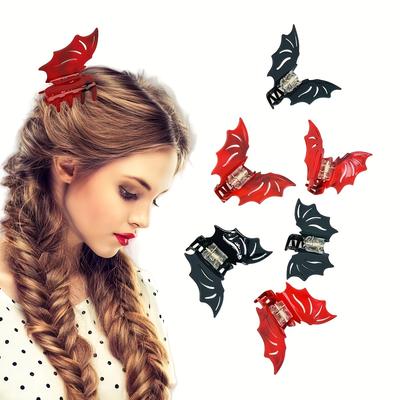 2 ШТ./КОМПЛ. Средняя заколка для волос «Летучая мышь» с уксусной кислотой, заколка в виде животного, головной убор для косплея на Хэллоуин, подходит для заколки «Лю Хай», праздничный ги