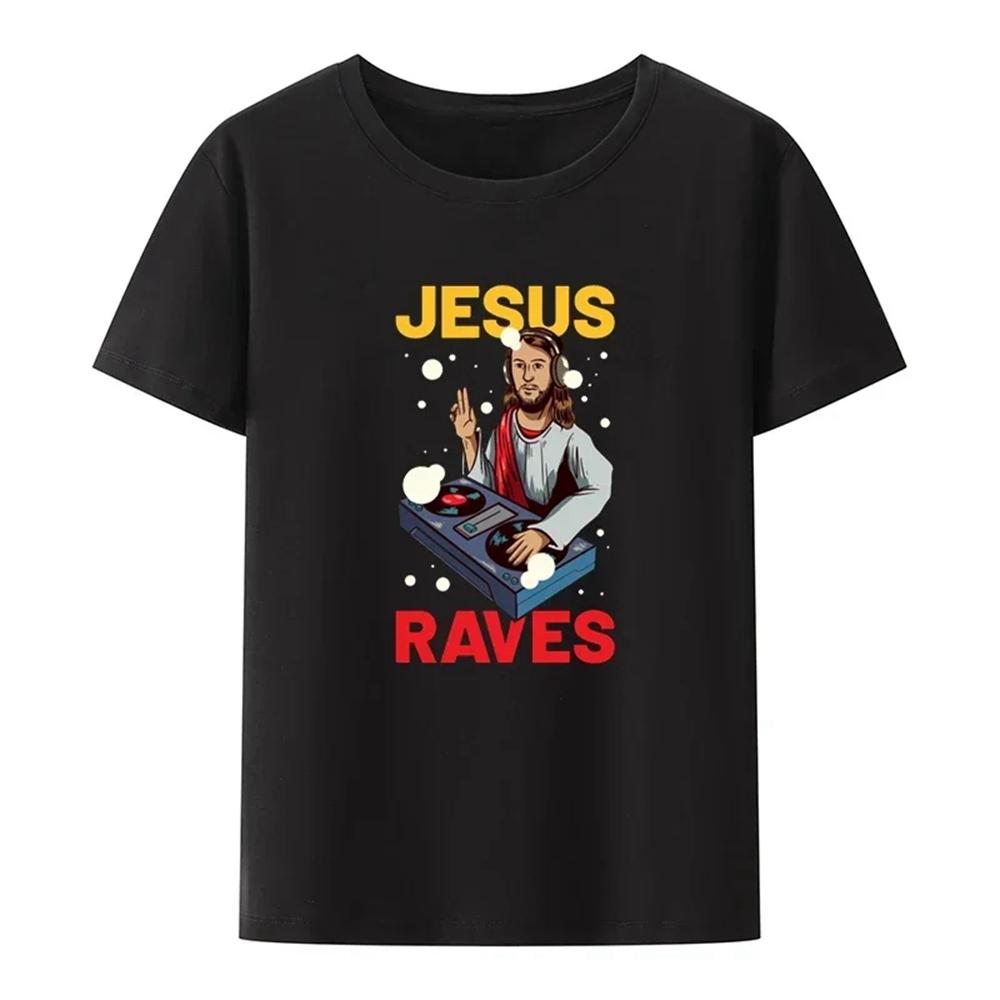 UnisexS Gothic Graphic TShirt Not Today Jesus with Distressed Red Print Casual Tee for Outdoor Family Wear Gothi 2026 Summer