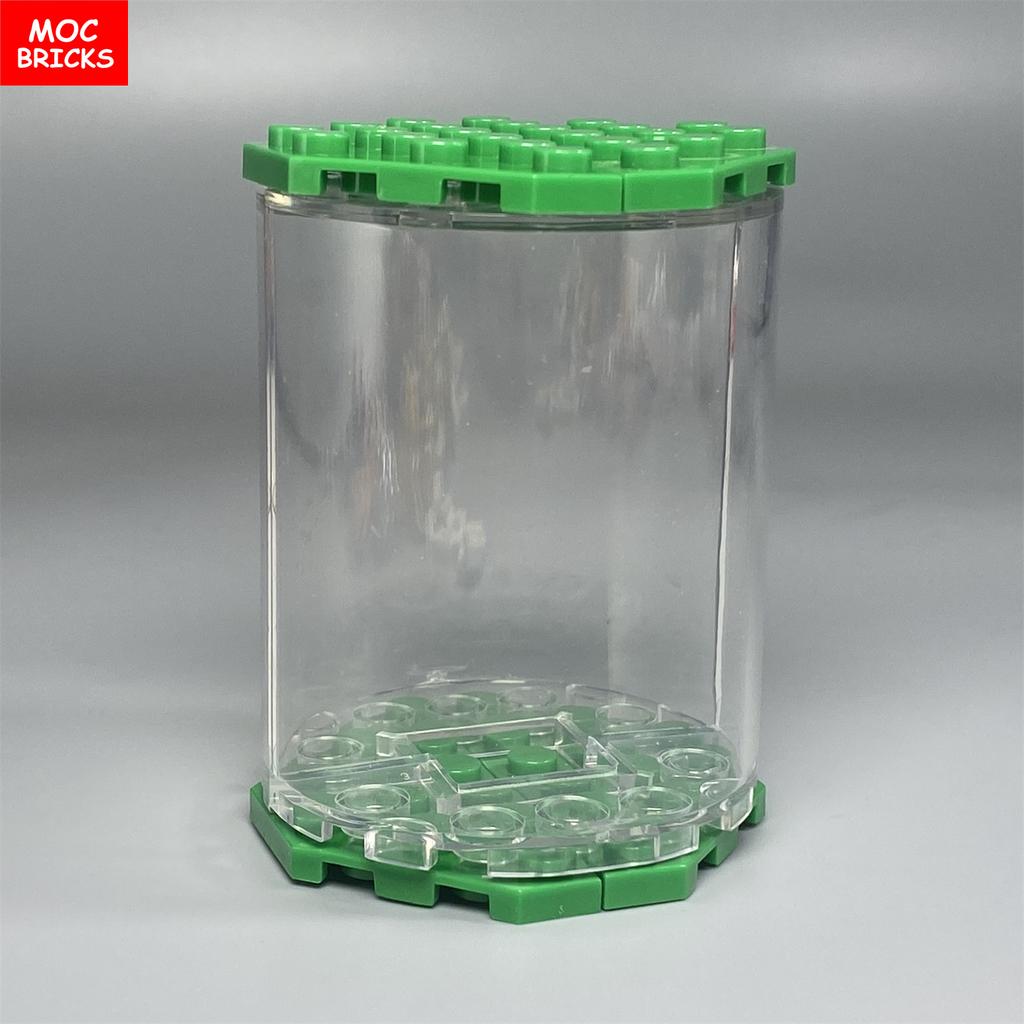 Серия контейнеров MOC Bricks Коробка для демонстрации Ведро Таз Горшок Упаковка Корзина Аксессуары Собранные Строительные Блоки Игрушки Подарок для Детей