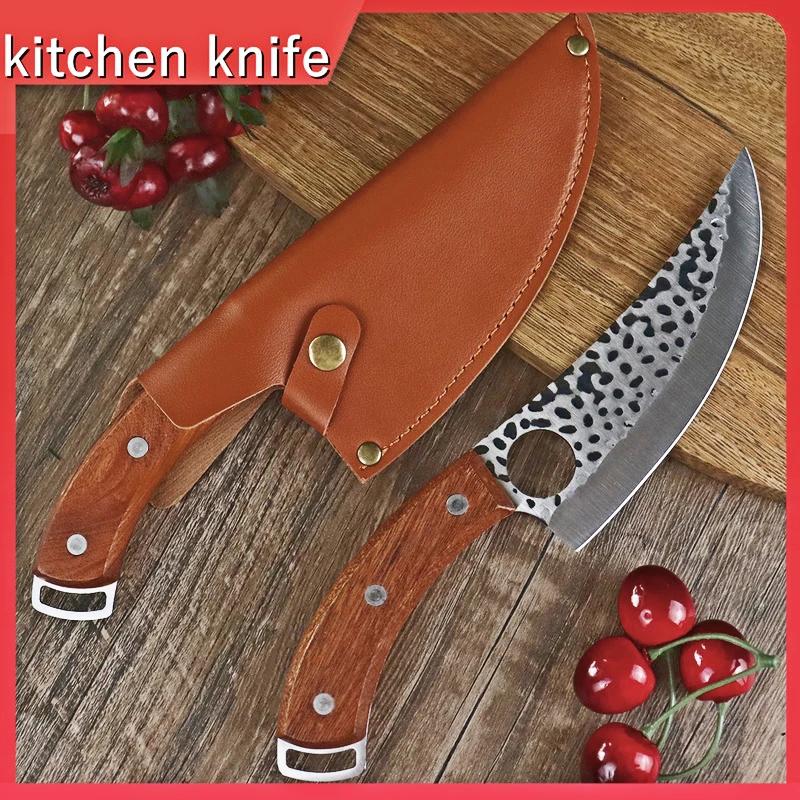 5,5-дюймовый кухонный нож, профессиональный нож для обвалки, кованый нож из нержавеющей стали, уличный нож-тесак для мяса, овощей, нож шеф-повара