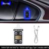 Треугольный USB-светильник с питанием от солнечной батареи, неоновый предупреждающий светильник для окна с дизайном «Глаз Дьявола»