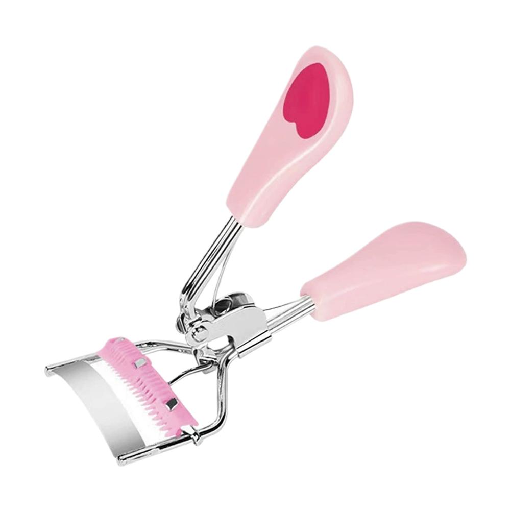 Eyelash Curler with Built-in Comb for Natural Sunflower Lash Wide Angle Eyelash Clamp Portable Eye Makeup Tools
