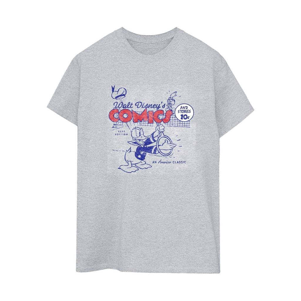 Disney Womens/Ladies Donald Duck Comics Cotton Boyfriend T-Shirt