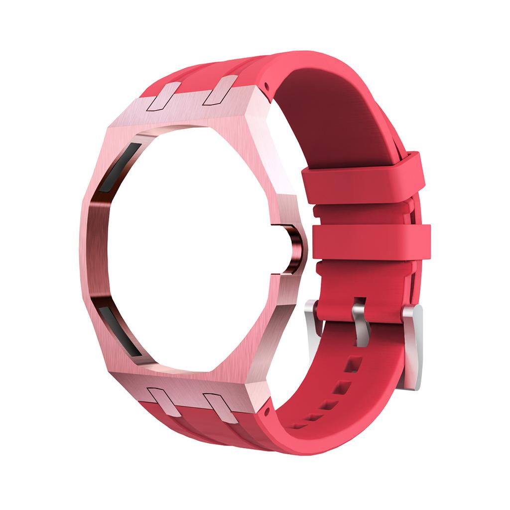 Интегрированный Люксовый Мод-комплект для Swatch X AP Royal POP Корпус из Алюминиевого Сплава+Силиконовый Ремешок Карманный Сменщик Наручные Аксессуары