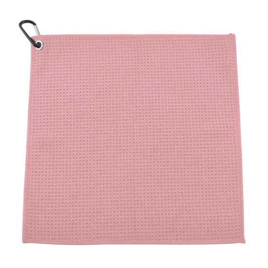 Полотенце для гольфа Впитывающее пот Перфорированное Превосходная очищающая способность Не пушистое с карабином Эффективное