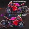 Большой 1:Модель мотоцикла 7-го масштаба V4 V4R, игрушка, шарнирное рулевое управление, амортизаторы, распыляющие мотоциклы, звуковые и световые модели для детей, игрушки