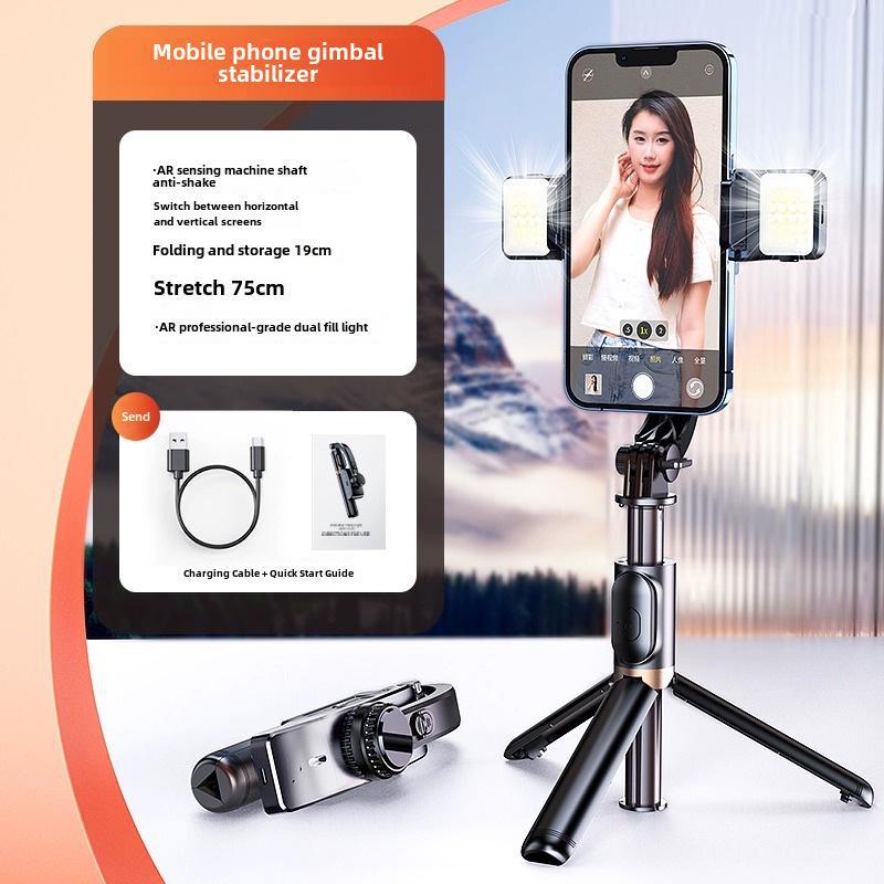 Ручной карданный стабилизатор CYKE: Выдвижная палка для селфи, настольный держатель для мобильного телефона, штатив Anti Shake Live